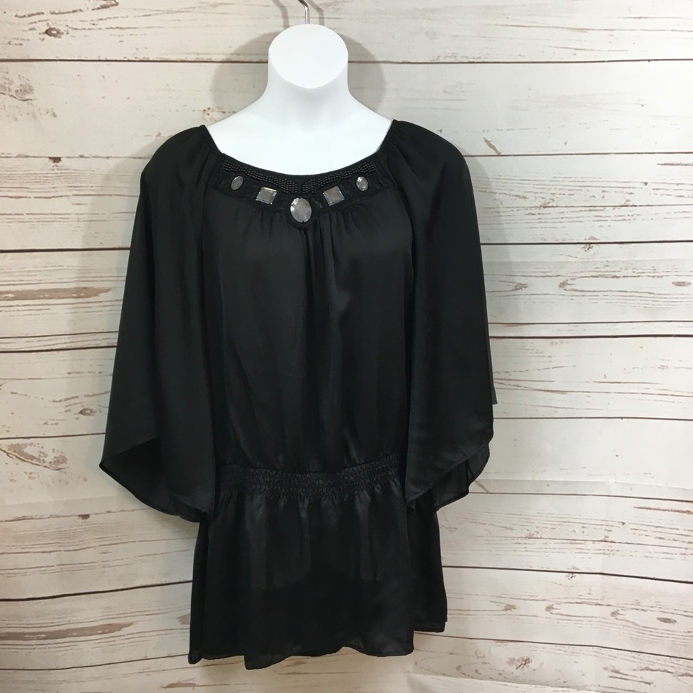 Ladies Fashion Bug Black Top